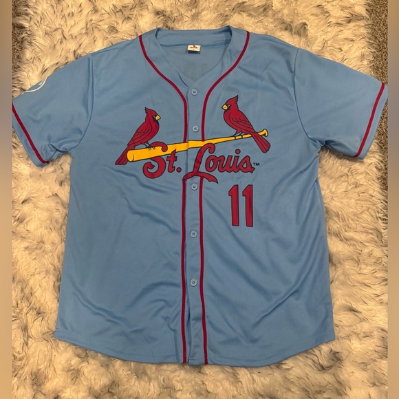 Mens St Louis Cardinals Baseball Jersey•DeJong - Picture 2 of 5